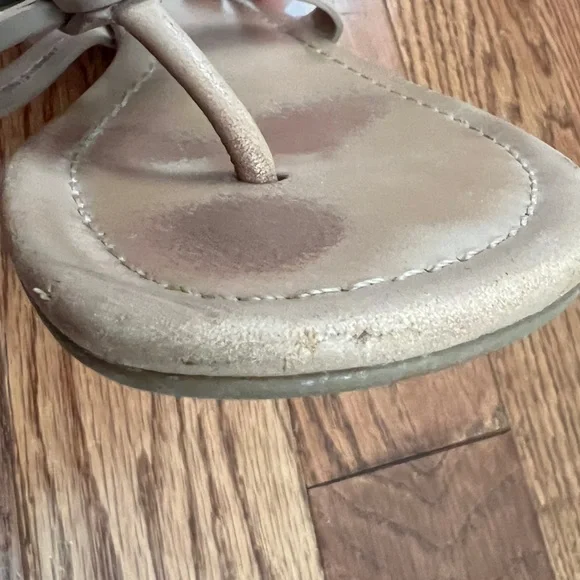 Tory Burch Women's Miller Soft Calf Leather Sandals Sz 7.5 - Picture 8 of 10